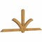 Ekena Millwork Redmond Rough Sawn Timber Gable Bracket, Western Red Cedar, 96"W x 36"H x 4"D x 4"F, 9/12 Pitch GBW096X36X0404RED00RWR - alternate 4
